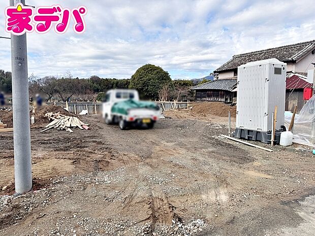 建築予定地です。ご見学希望のお客様につきましては同型同仕様の物件にご案内いたします