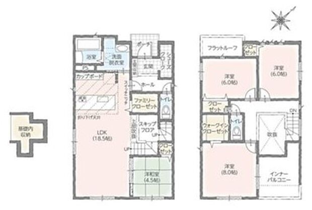 4LDK※図面と現況に相違ある場合には現況優先とします。 
