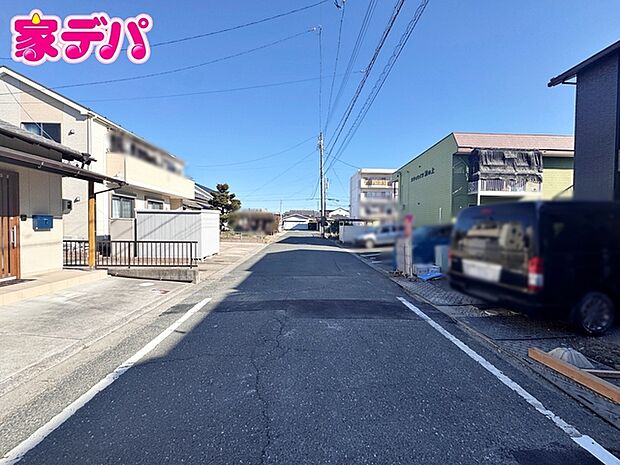 前面道路：北西側約●ｍ幅