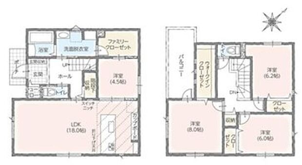 4LDK※図面と現況に相違ある場合には現況優先とします。 