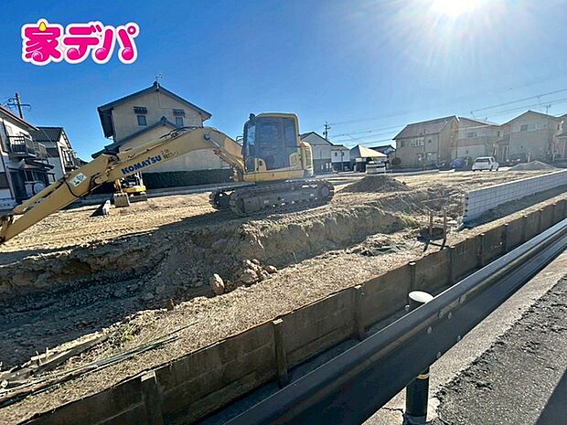 建築予定地です。ご見学希望のお客様につきましては同型同仕様の物件にご案内いたします