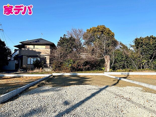 【2号棟】建築予定地です! ・長期優良住宅 ・5LDK ・LDK17.75帖、隣接洋室3.75帖 ・全居室収納完備 ・リビング階段 ・駐車場2台可