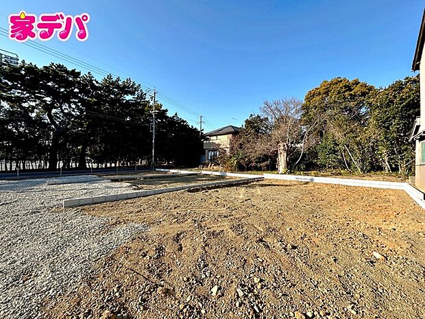 建築予定地です。ご見学希望のお客様につきましては同型同仕様の物件にご案内いたします