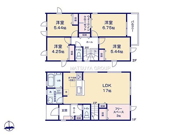 4LDK+フリースペース3帖