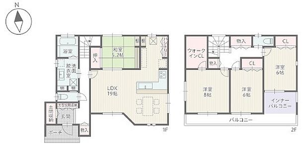 4LDK ※図面と現況に相違ある場合には現況優先とします。 