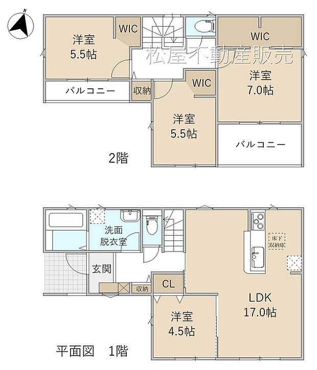 4LDK※図面と現況に相違ある場合には現況優先とします。 