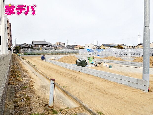 建築予定地です。ご見学希望のお客様につきましては同型同仕様の物件にご案内いたします