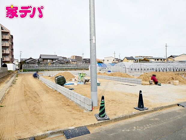 建築予定地です。ご見学希望のお客様につきましては同型同仕様の物件にご案内いたします