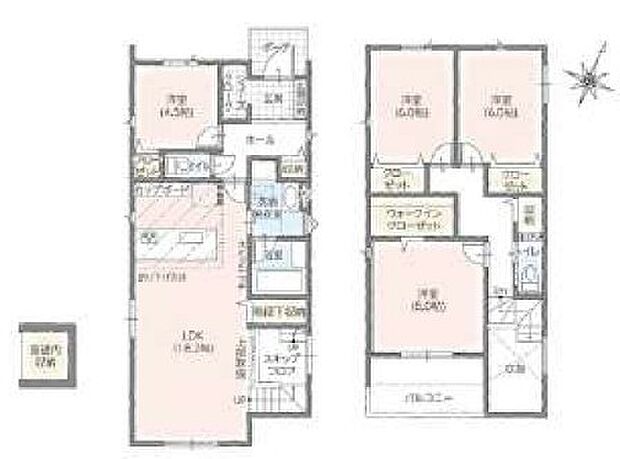 3LDK※図面と現況に相違ある場合には現況優先とします。