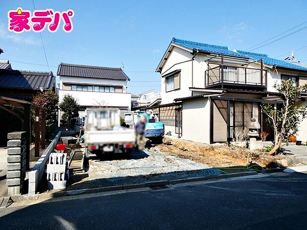 建築予定地です。ご見学希望のお客様につきましては同型同仕様の物件にご案内いたします
