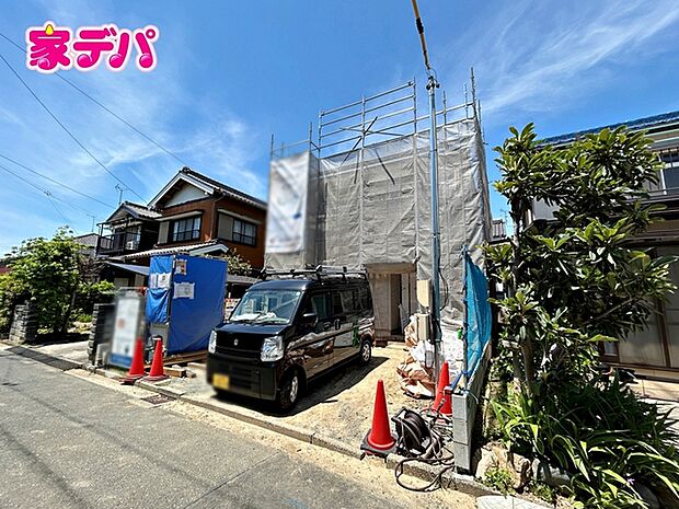 上棟しました。ご見学希望のお客様につきましては同型同仕様の物件にご案内いたします