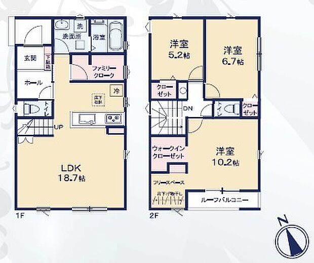 3LDK※図面と現況に相違ある場合には現況優先とします。