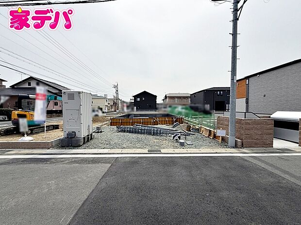 建築予定地です。ご見学希望のお客様につきましては同型同仕様の物件にご案内いたします