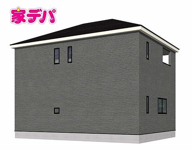 【2号棟】完成予想外観! 完成予想外観は、計画段階の図面を基に描き起こしたもので、形状・色等は実際とは異なる場合があります。詳細はお問い合わせください。