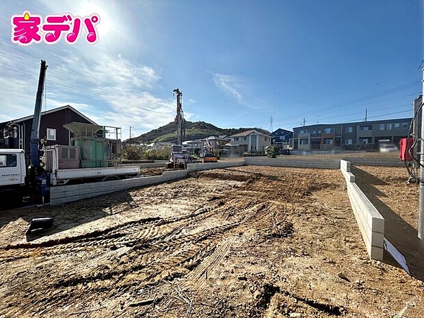 建築予定地です。ご見学希望のお客様につきましては同型同仕様の物件にご案内いたします
