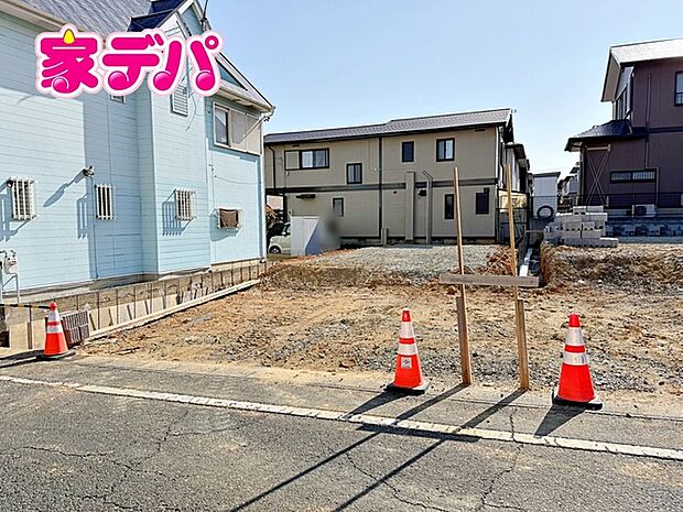 建築予定地です。ご見学希望のお客様につきましては同型同仕様の物件にご案内いたします