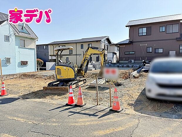 建築予定地です。ご見学希望のお客様につきましては同型同仕様の物件にご案内いたします