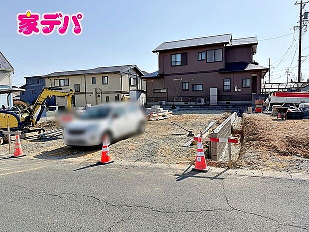 建築予定地です。ご見学希望のお客様につきましては同型同仕様の物件にご案内いたします
