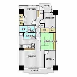 パストラルハイム豊橋壱番館 4LDKの間取図画像