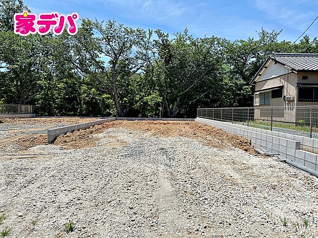 建築予定地です。ご見学希望のお客様につきましては同型同仕様の物件にご案内いたします