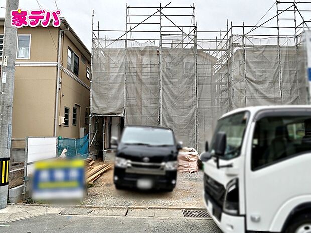 上棟しました。ご見学希望のお客様につきましては同型同仕様の物件にご案内いたします