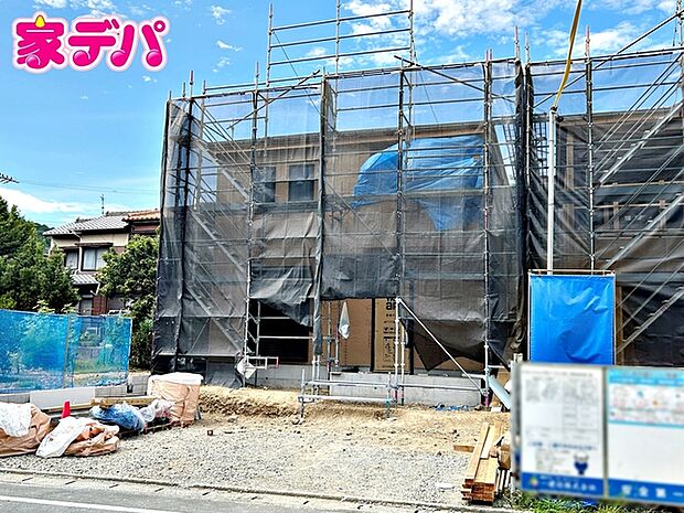 【1号棟】上棟しました！ ・日当たり良好 ・整形地 ・長期優良住宅 ・4LDK ・LDK16.5帖、隣接洋室4.3帖 ・全居室収納完備 ・パントリー ・リビング階段 