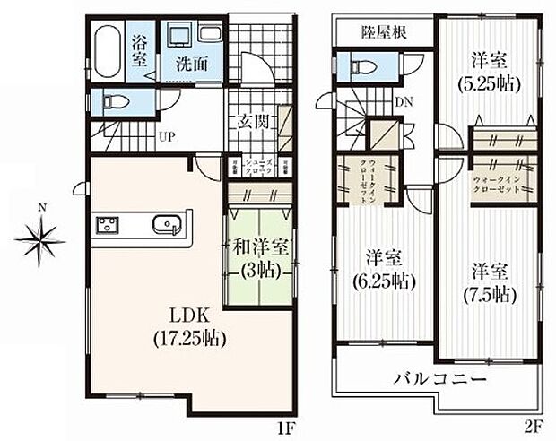 4LDK※図面と現況に相違ある場合には現況優先とします。 