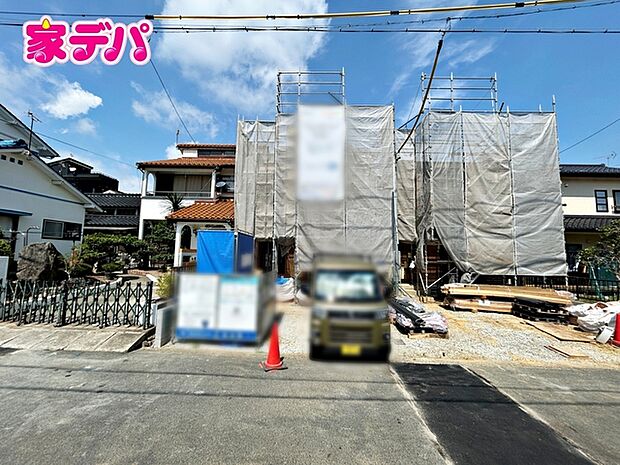 上棟しました。ご見学希望のお客様につきましては同型同仕様の物件にご案内いたします
