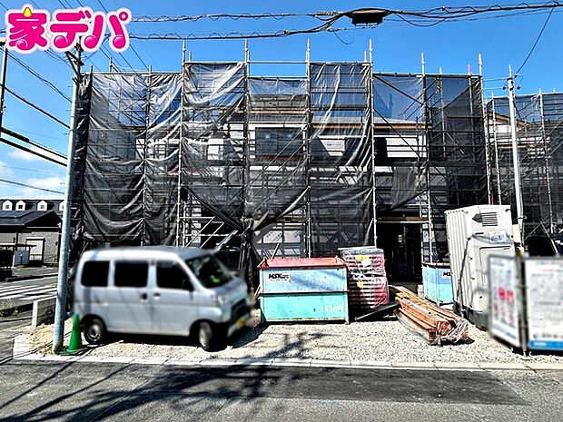 上棟しました!ご見学希望のお客様につきましては現地の他に同社の完成物件にて設備や仕様などご確認いただけます。