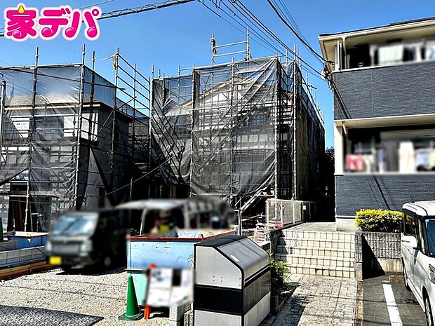 上棟しました!ご見学希望のお客様につきましては現地の他に同社の完成物件にて設備や仕様などご確認いただけます。