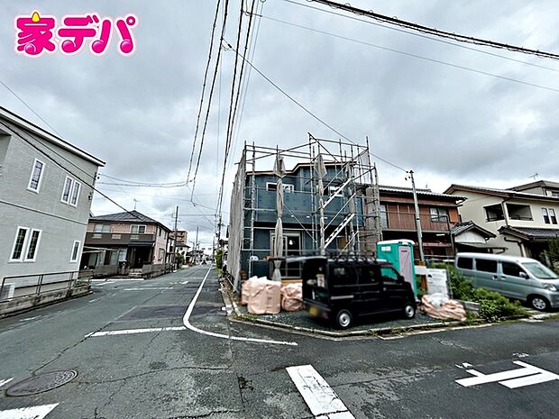 【限定1棟】上棟しました! ・角地 ・長期優良住宅 ・オール電化 ・3LDK ・LDK18.6帖 ・全居室WICもしくはCL付 ・食器洗浄乾燥機 ・リビング収納 ・シューズクローゼット