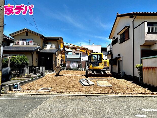建築予定地です。ご見学希望のお客様につきましては同型同仕様の物件にご案内いたします