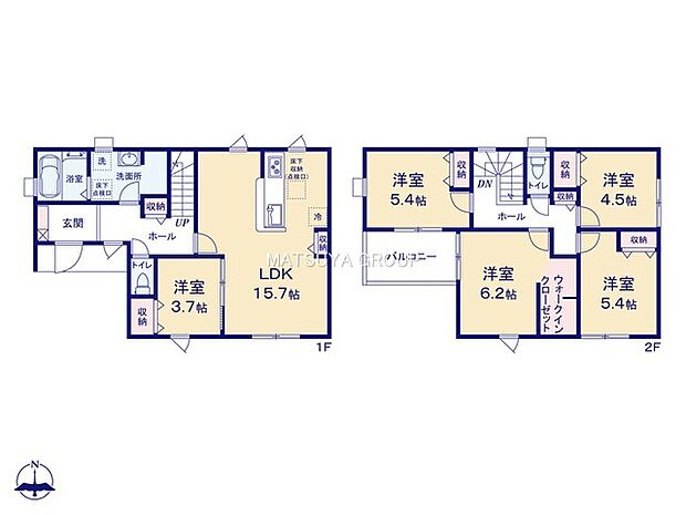 5LDK※図面と現況に相違ある場合には現況優先とします。