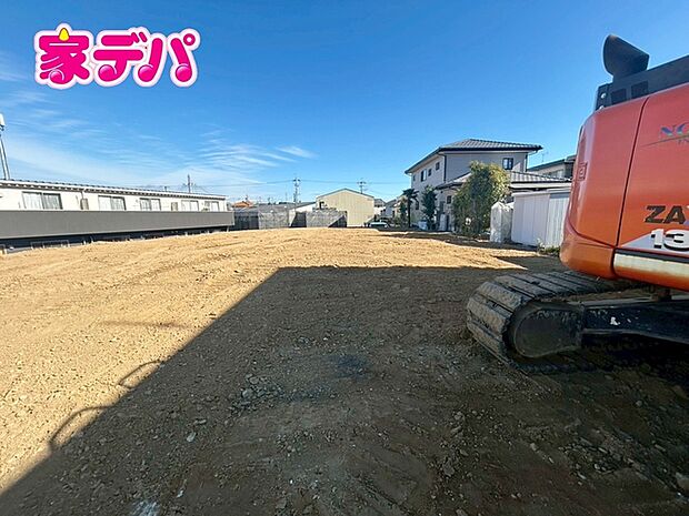 建築予定地です。ご見学希望のお客様につきましては同型同仕様の物件にご案内いたします