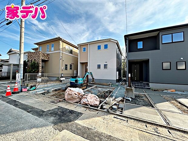 建物完成しました!現地ご案内いたします。周辺環境や陽当たりなどもあわせてご確認いただけます。実際の住み心地をイメージしながらご見学いただけますので、お気軽にお問い合わせください!