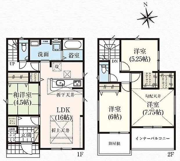 4LDK※図面と現況に相違ある場合には現況優先とします。