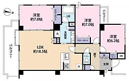 ルネ東寺尾中台 3LDKの間取図画像