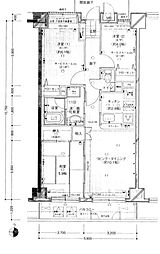 ヴェラハイツ錦糸町 3LDKの間取り