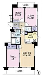 間取図画像 3LDK