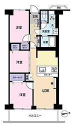 保谷ハイライズ 3LDKの間取り