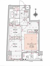 MAINSTAGE東日暮里2 2LDKの間取図画像