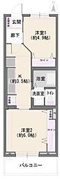 間取図画像 2K