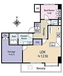 間取図画像 1SLDK