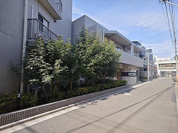 前面道路 車通りも少なく閑静な街並みです♪