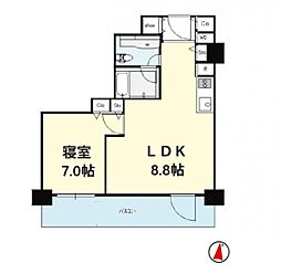 レグノ・セレーノ 1LDKの間取り