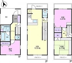 大崎と大井町アクセスの邸宅 3LDKの間取り