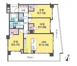 間取図画像 3LDK