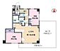 間取り：間取図（3方角部屋）