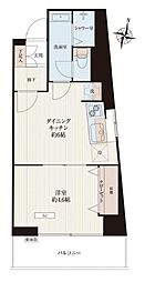 ルピナス池上 1DKの間取図画像