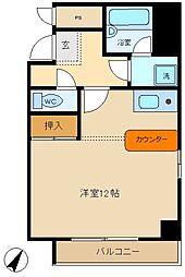 セリオ元町通り 3階ワンルームの間取り
